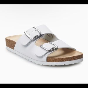Tan and white Sonoma sandals